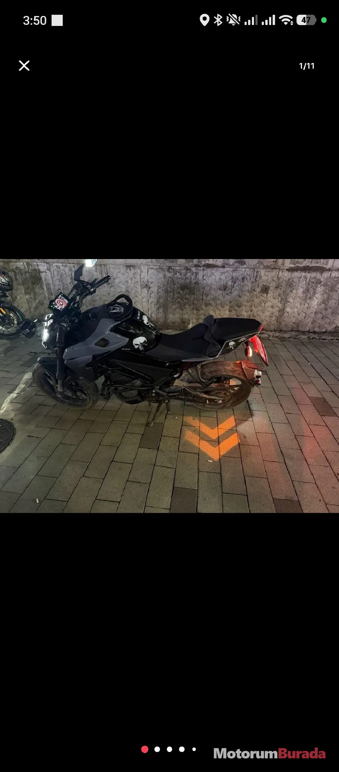 CFMOTO 250NK 2024 MODEL Bakımlı bol aksesuarlı kablosuz carplay li 