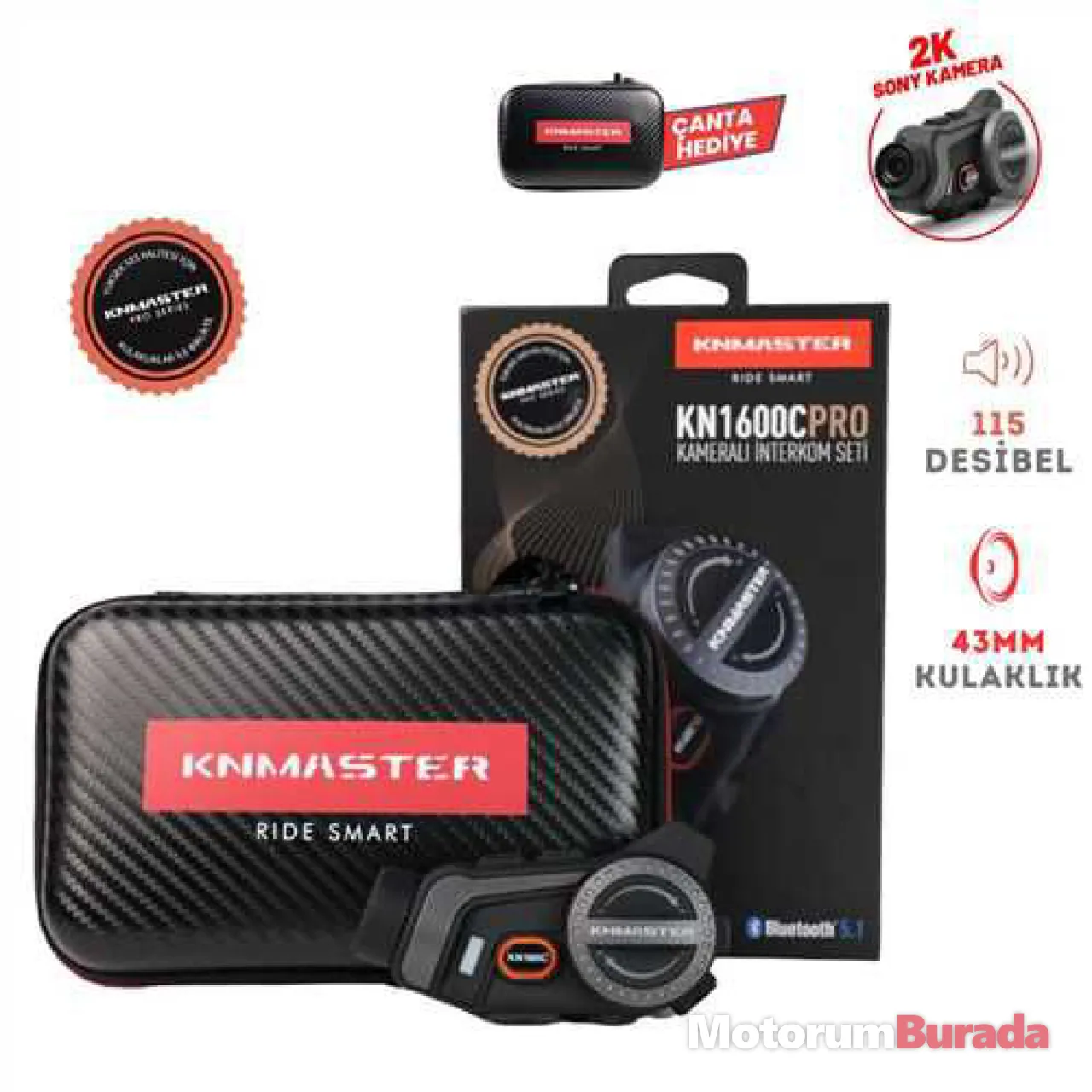 KNMASTER KN1600C PRO KAMERALI İNTERKOM 